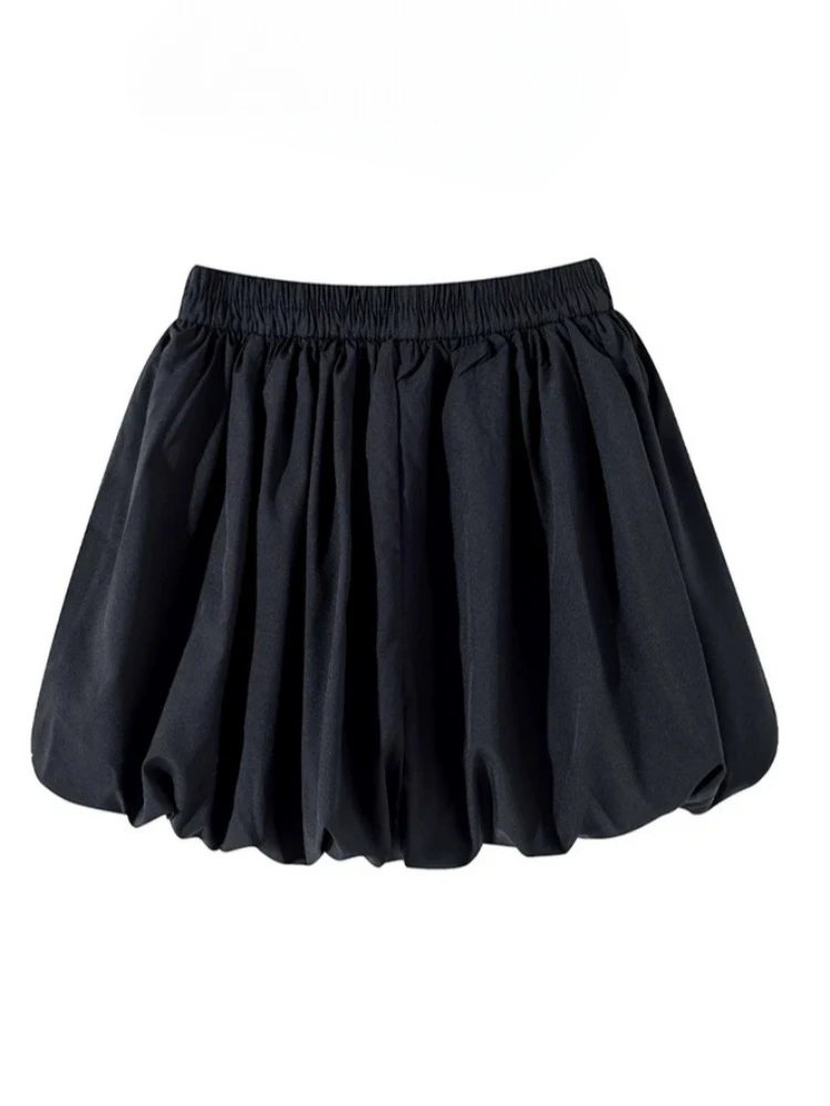 【Amy家】半身裙花苞裙2025夏季新款时尚百搭遮肉显瘦舒适高腰短裙