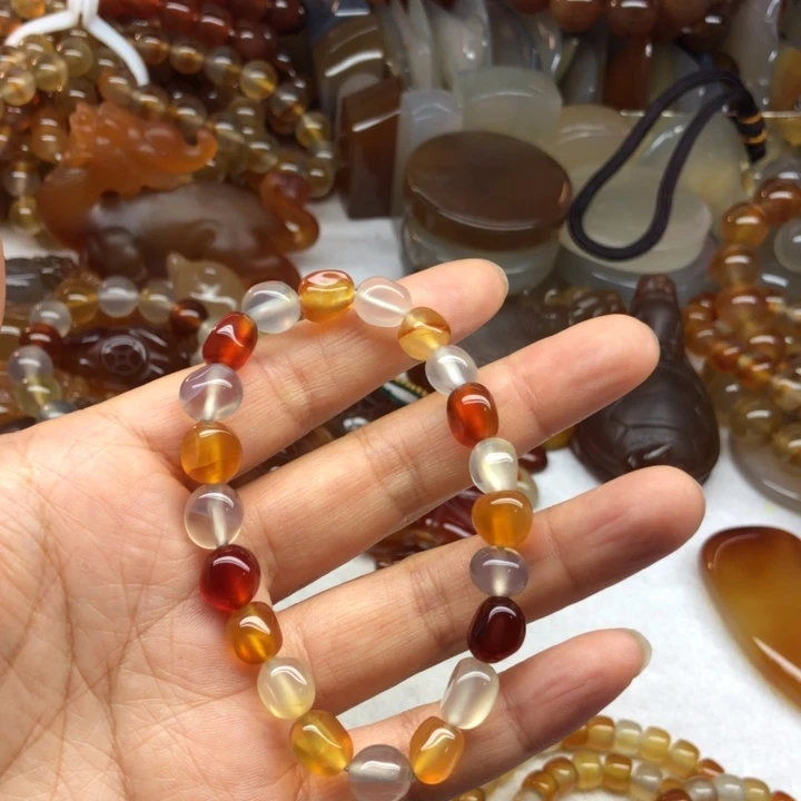 无***境玛瑙/玉髓手链未镶嵌