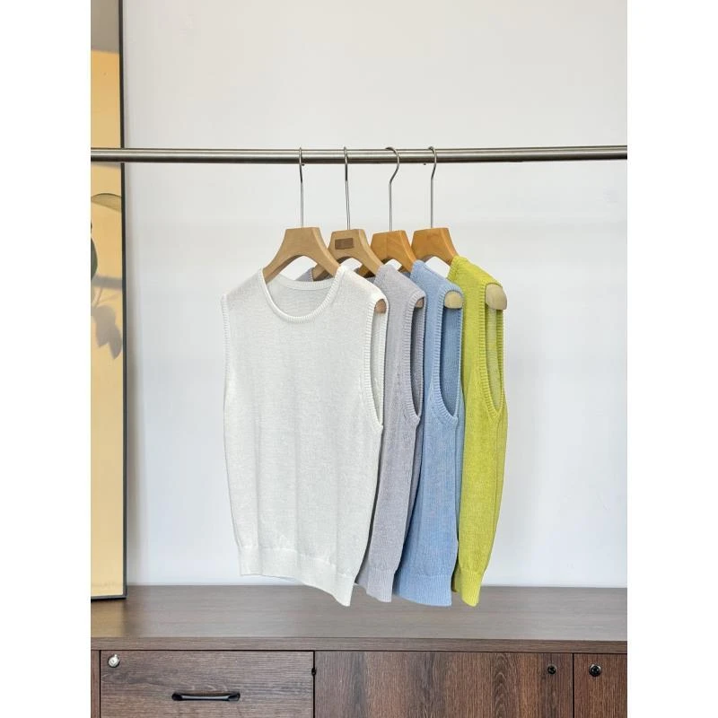 进口和纸纱针织背心1140