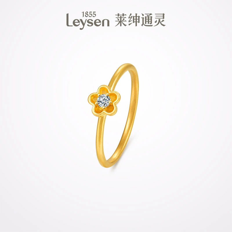 【新品】蜜糖系列·蜜糖花朵足金戒指999足金花朵足金戒指