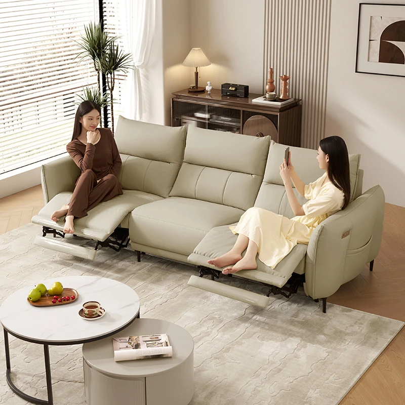 【特惠】不支持延期发货顾家家居头层牛皮电动功能皮沙发零靠墙6255