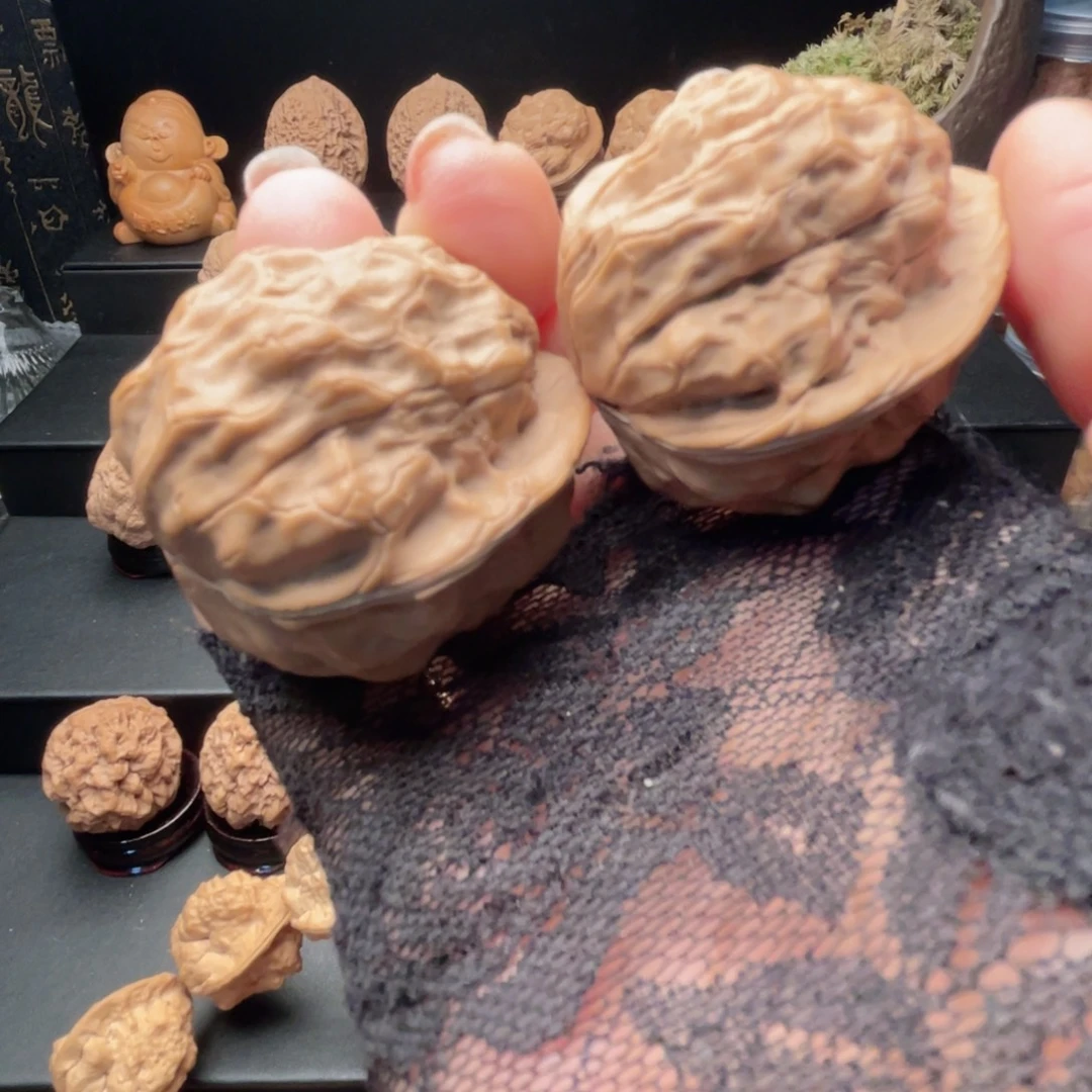 把件文玩核桃荷叶蝉……