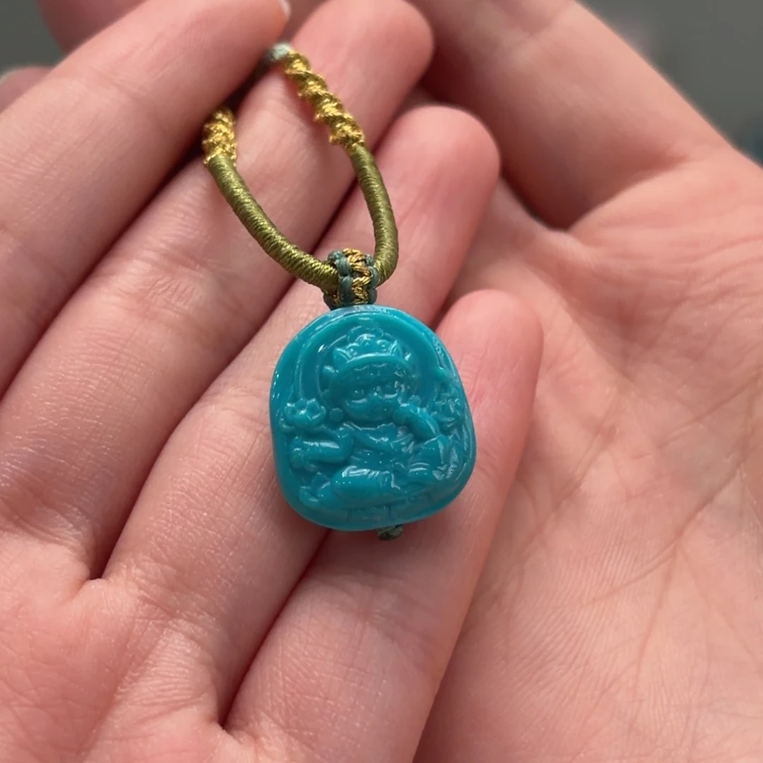 绿松石未镶嵌颈饰