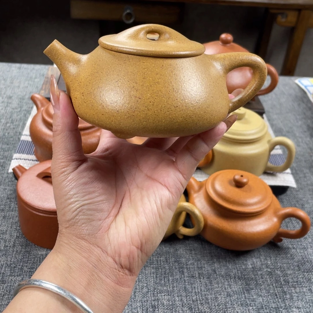 紫砂茶壶黄金段景舟石瓢全手30目240