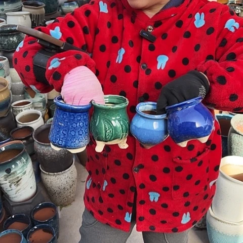 瑕疵随机八盆盆子。