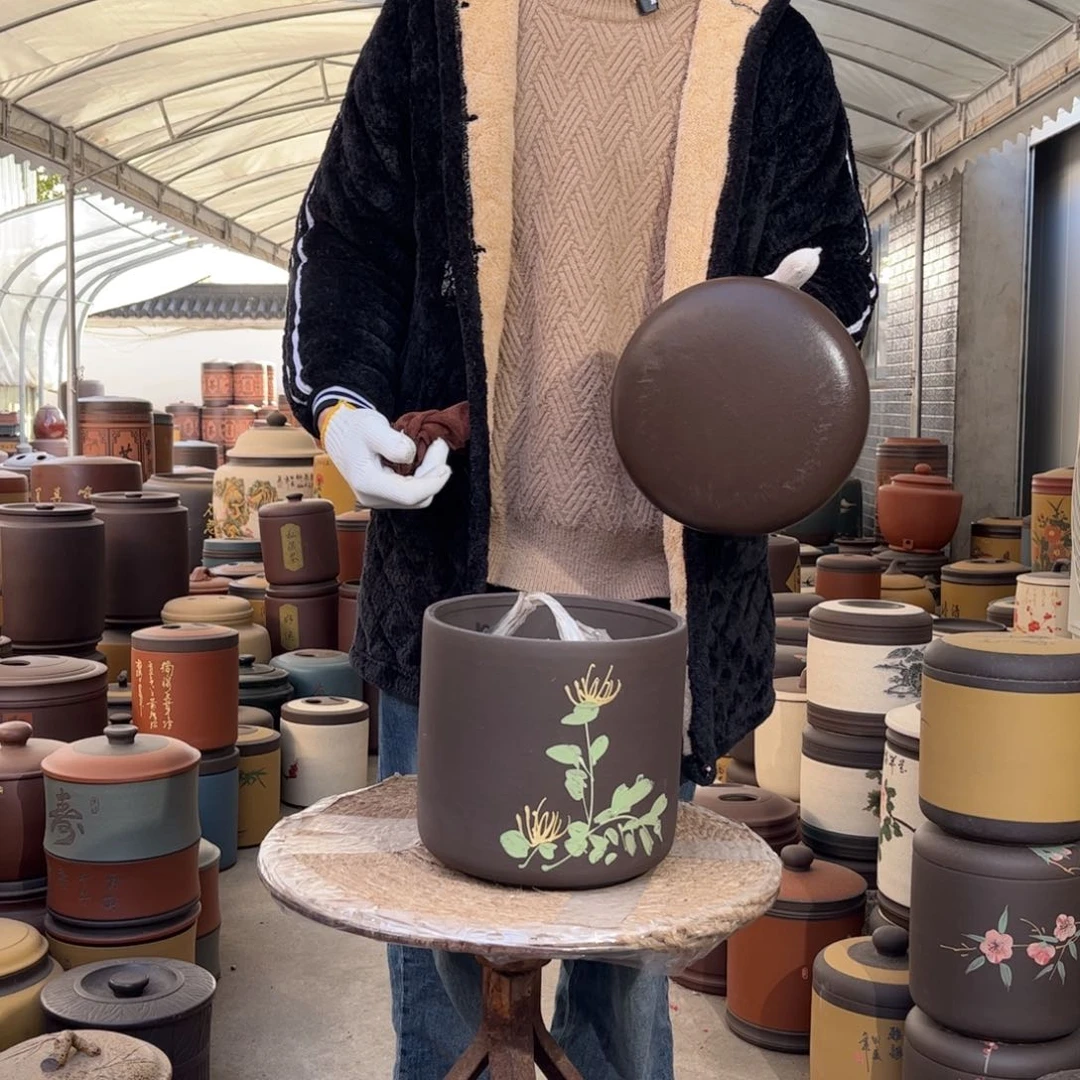 紫砂茶叶罐9 饼茶叶罐