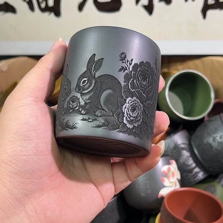 茶杯紫砂全手工紫砂主人杯