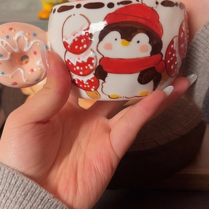 景德镇陶瓷可爱手绘杯