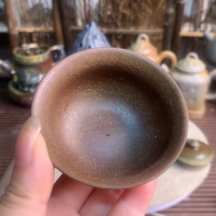 茶壶紫砂纯自然高温无釉裸柴烧