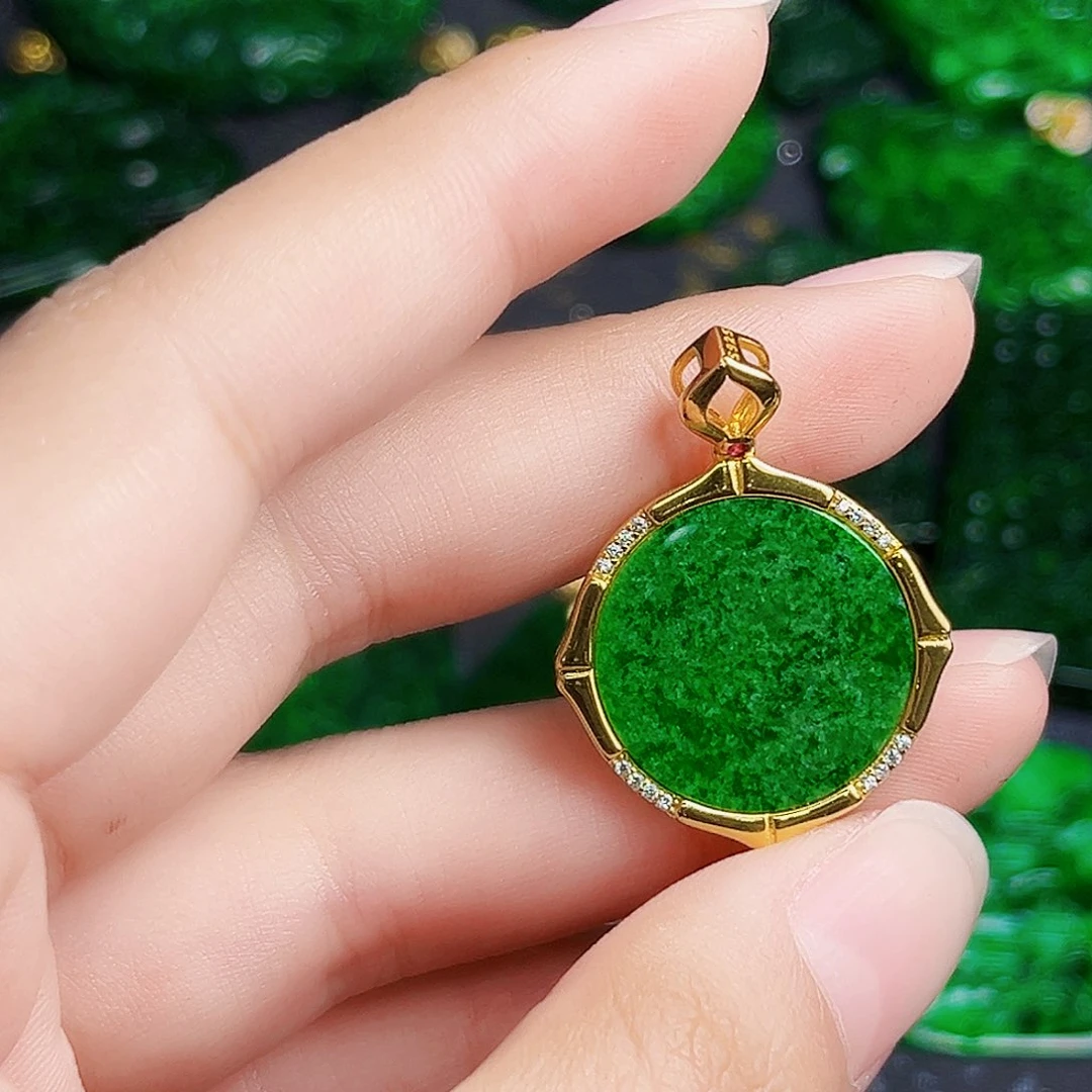 颈饰银S925镶嵌翡翠多样性