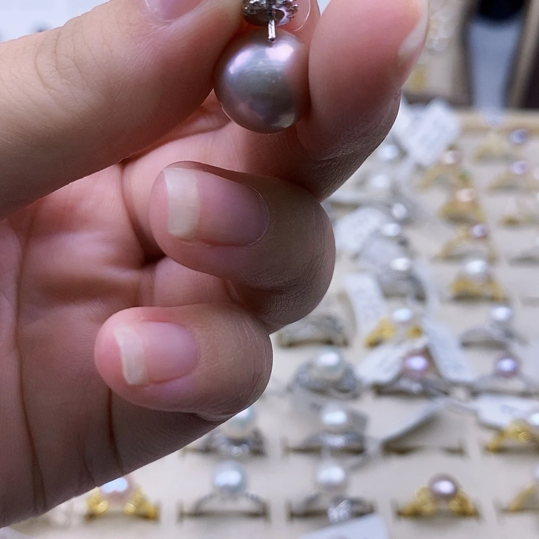 超***狂戒指银S925镶嵌淡水珍珠