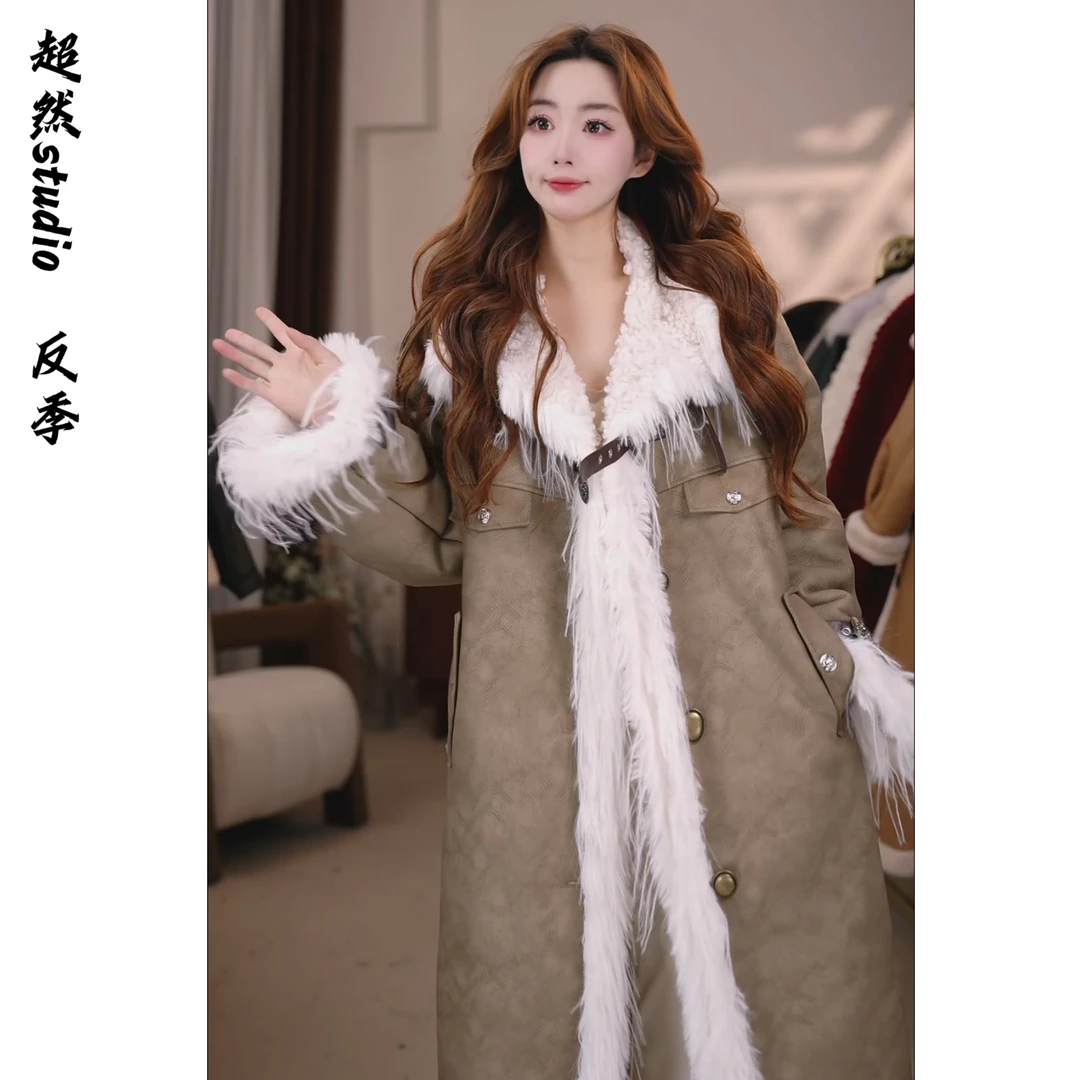 【人间梦露】2025冬季加厚保暖女士大衣86189