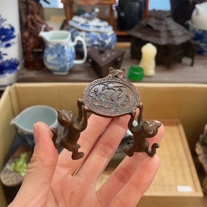 铜中古工艺品摆件