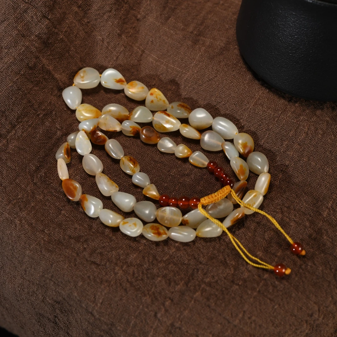 Lot8825 25YU107409和田玉原石项链匡时