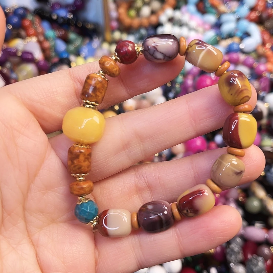 玛瑙/玉髓未镶嵌珠宝半成品蛋黄石