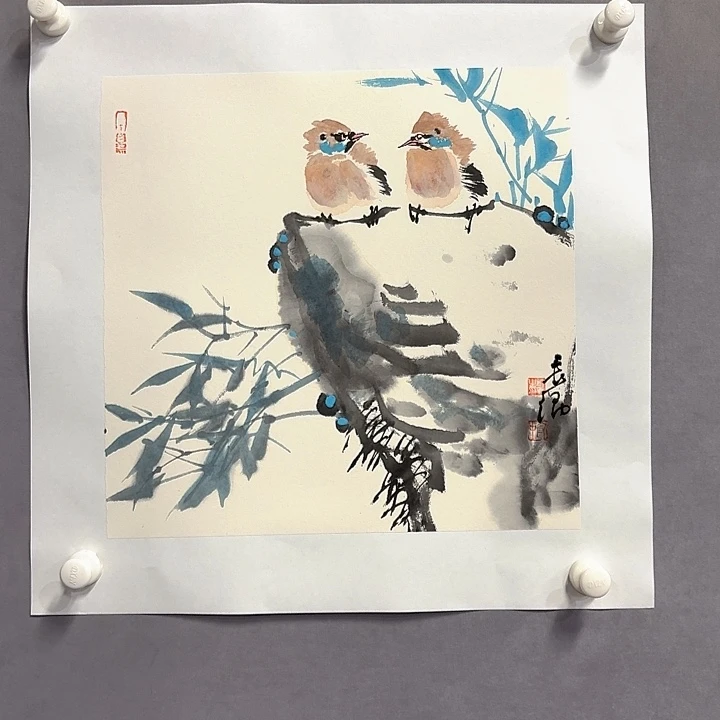 国画亲笔手绘放心去藏