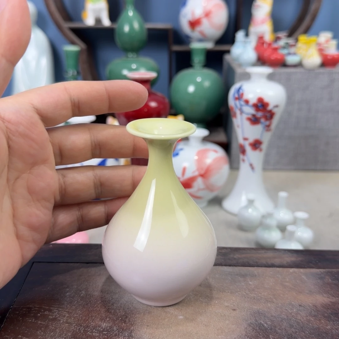 陶瓷手工小花器摆件