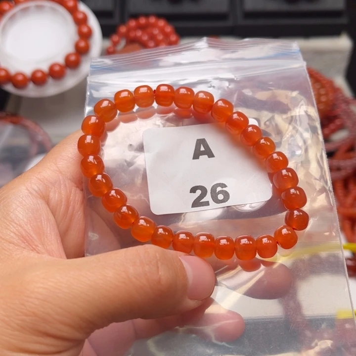 未镶嵌多样性发货默认微瑕称重7m m南红玛瑙