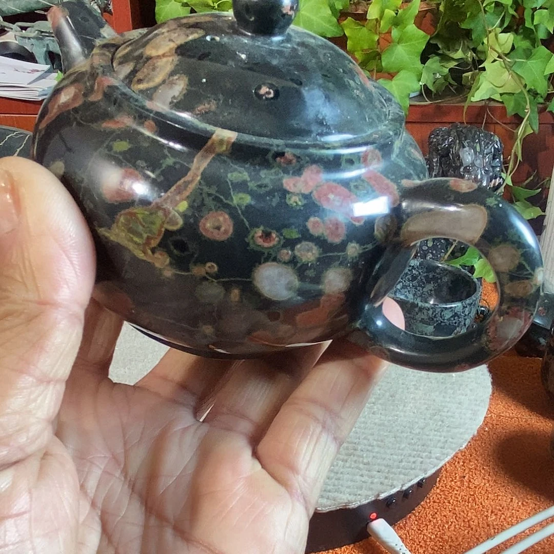 奢上奢梅花玉茶壶茶杯