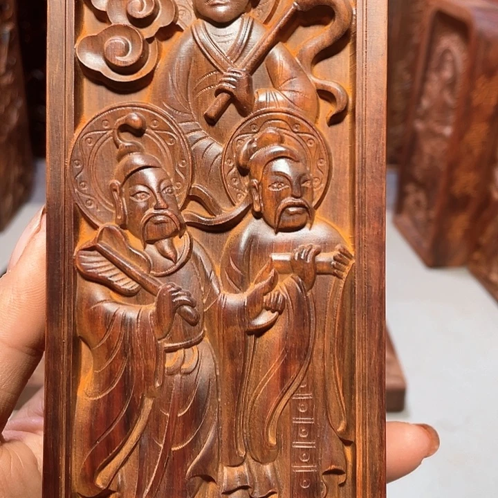 非洲紫檀（红花梨）丹**莲大号六面