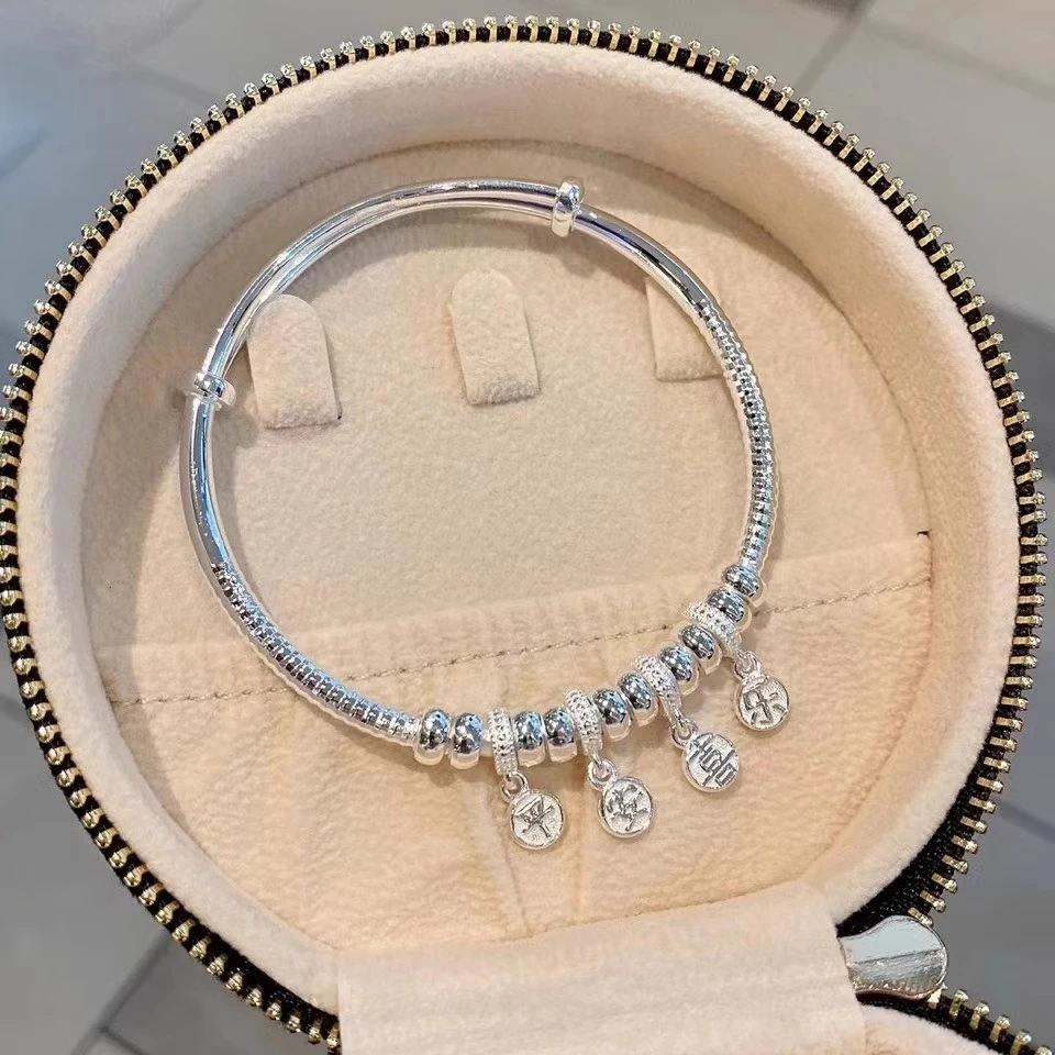 手镯 999平安喜乐手镯0421