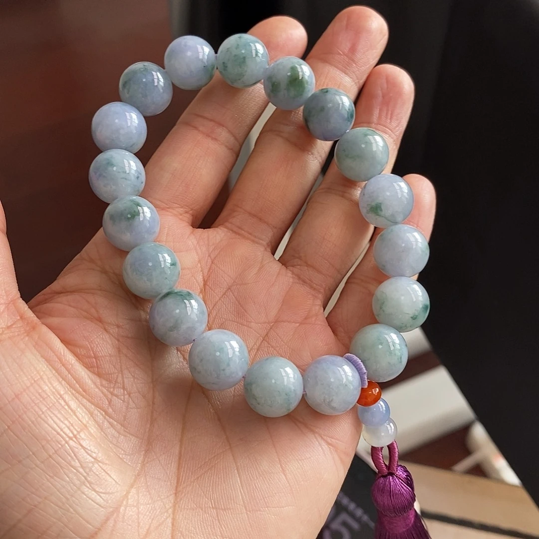 翡翠未镶嵌手链卡11.8