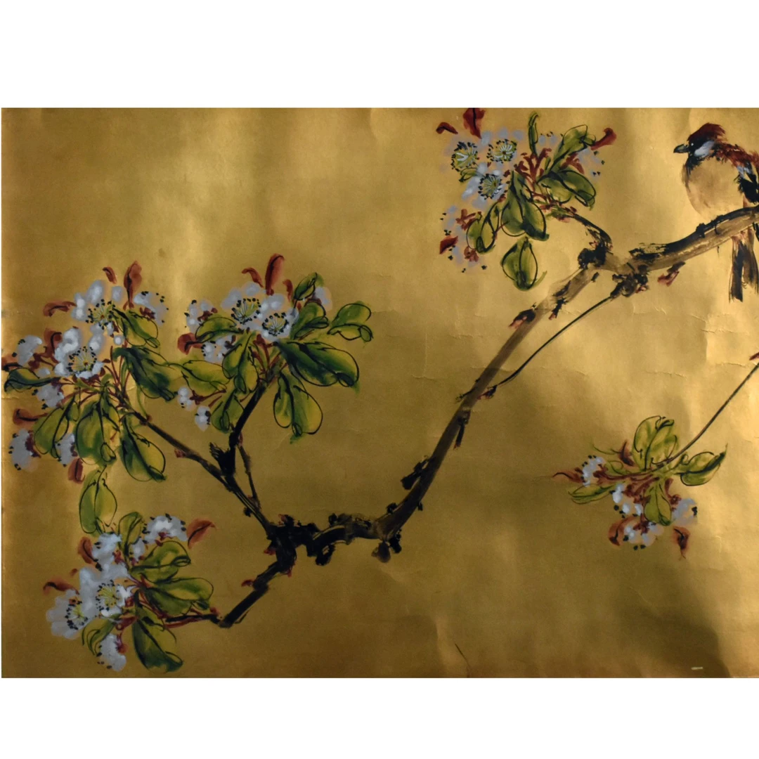 HM0622 花鸟 57×85cm 纸本镜片 4.4平尺