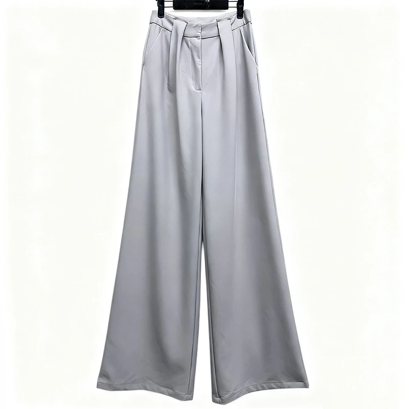 外贸原单175高个子女装高腰西装阔腿裤百搭高级感宽松休闲裤