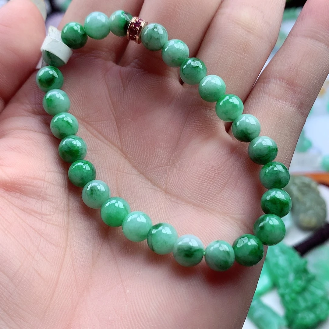 未镶嵌手链翡翠手串
