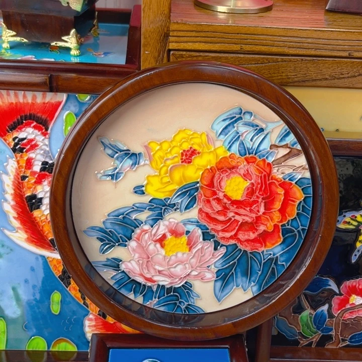 盖子款瓷板画艺术作品