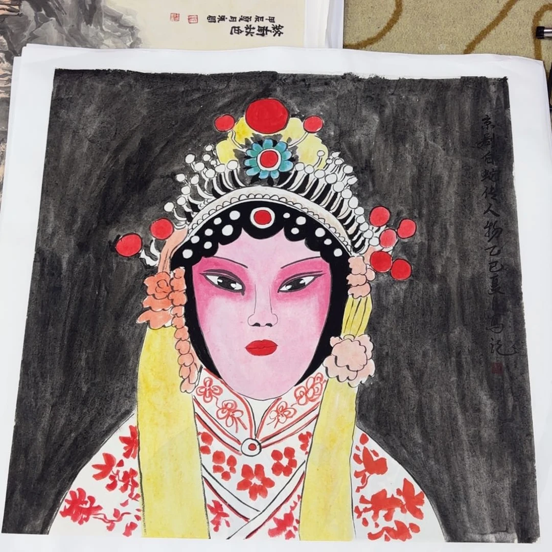 国画国画老师作品刘