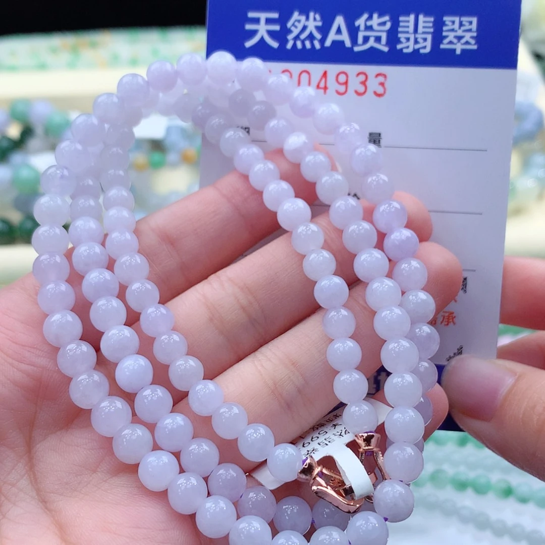 【闪购商品】翡翠颈饰未镶嵌缅甸天然a货翡翠