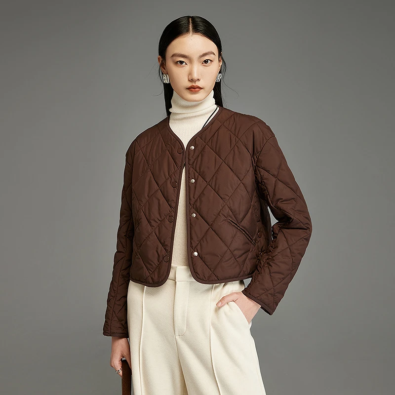 【小余专属】MOFAN摩凡冬新款可可棕棉衣MDW482822