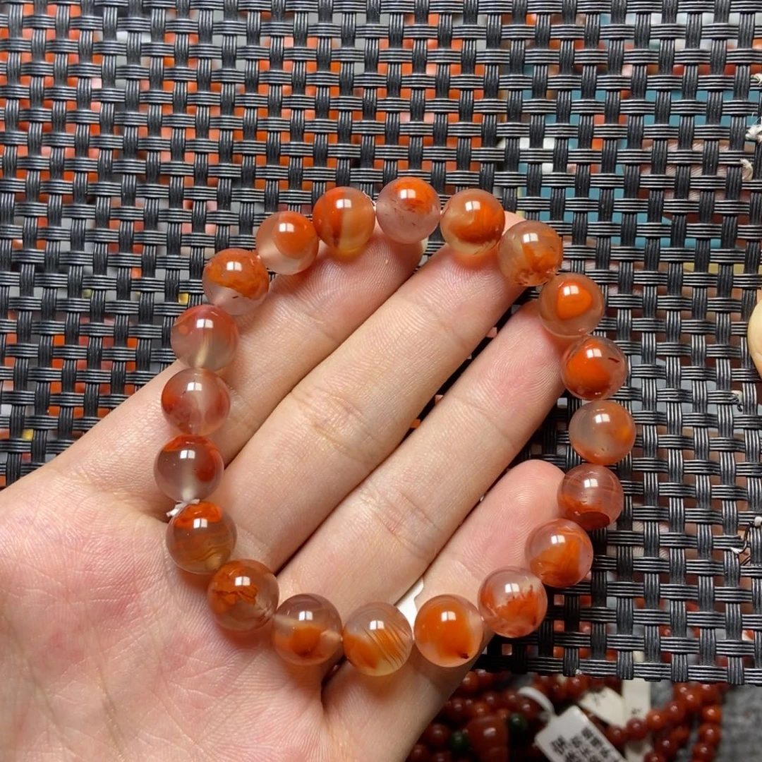 自***风南红玛瑙未镶嵌手串10mm
