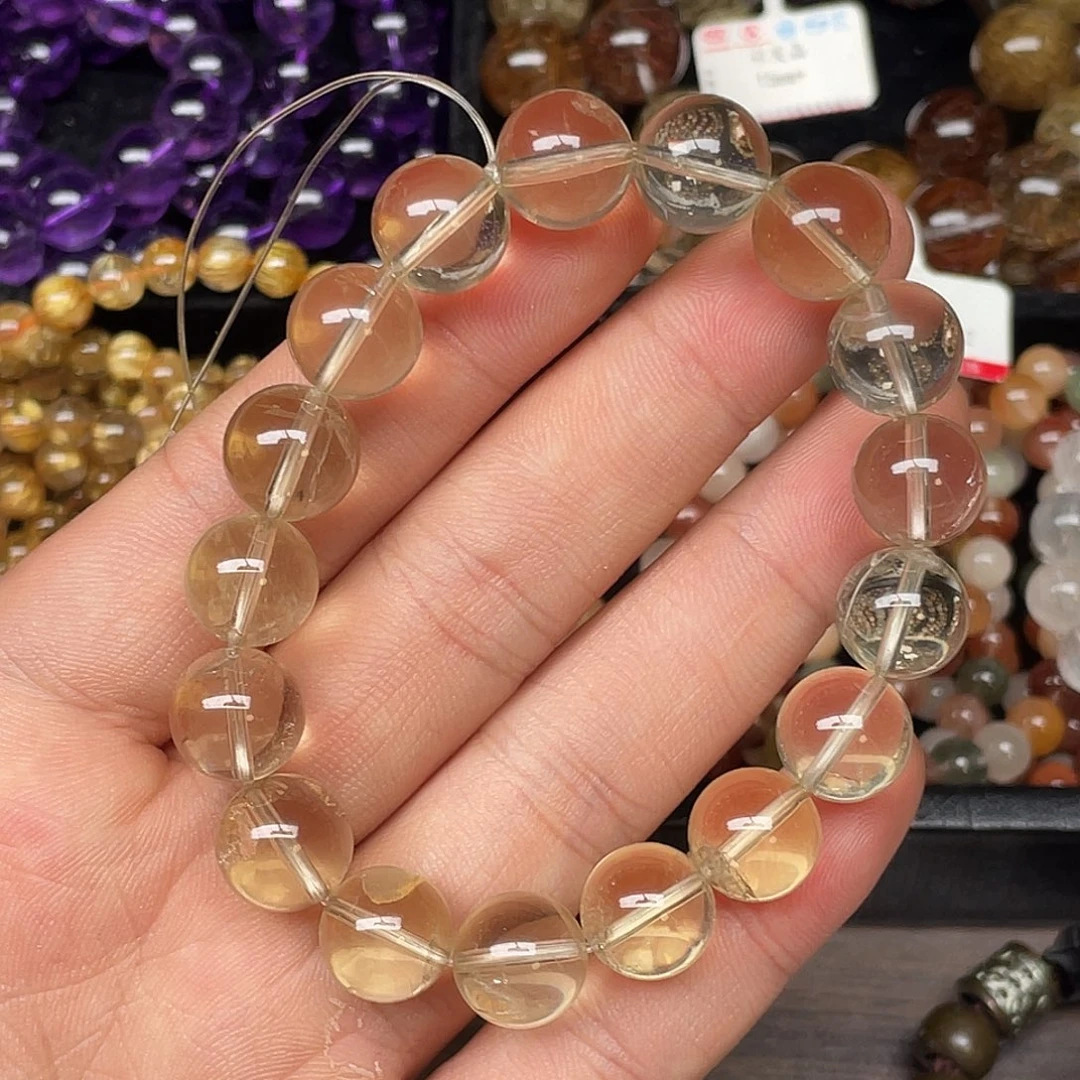 手链未镶嵌水晶利比里亚黄水晶12