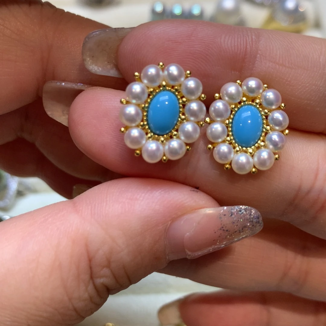 未镶嵌淡水珍珠耳饰