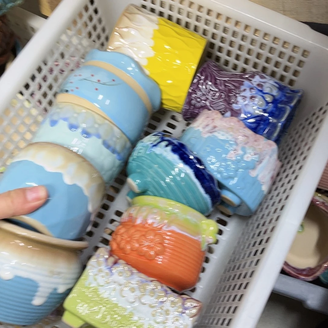 陶瓷陶瓷花盆特价上新口8-10厘米