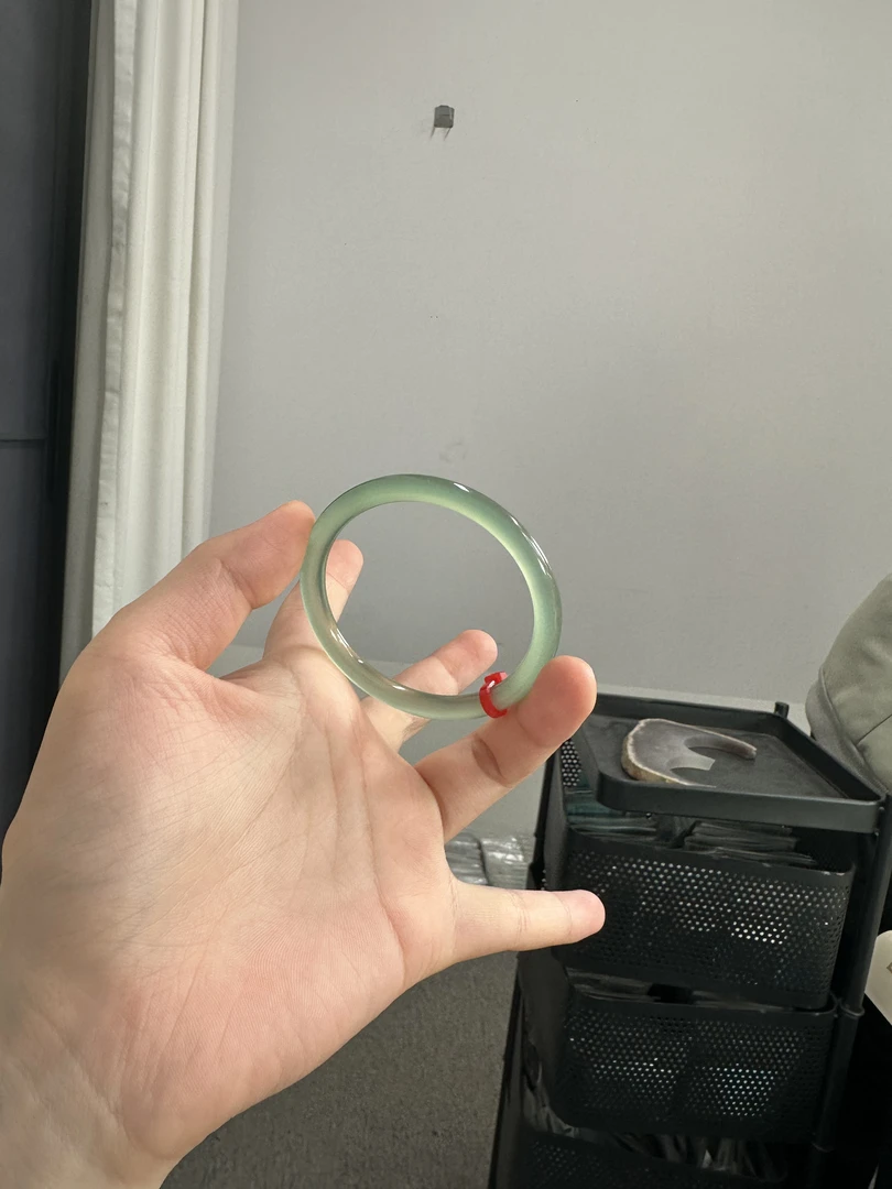 福利美人条油青卡6MM玉髓手镯 [包容天然结构介意勿拍]