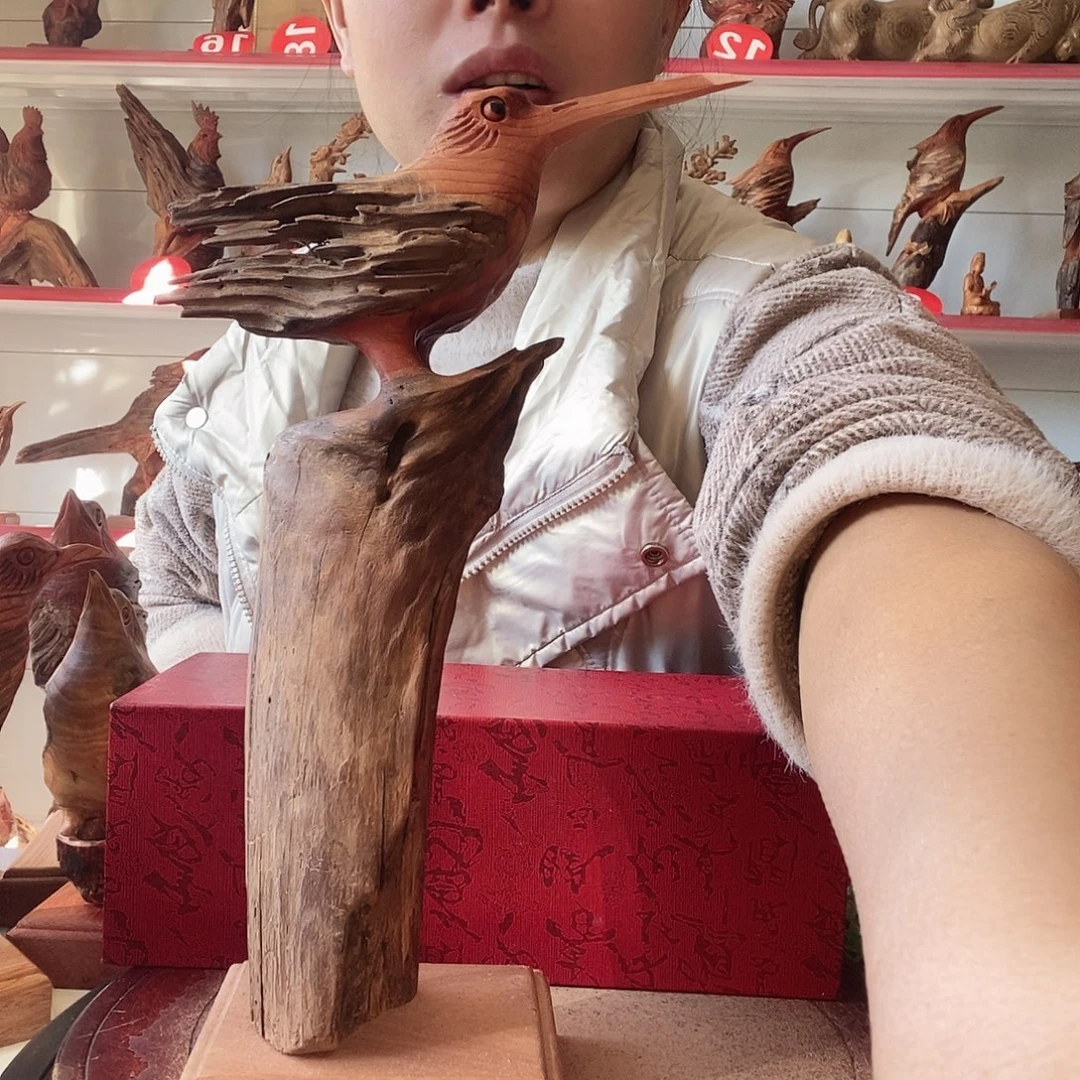 听***茶松木自然工艺精美摆件