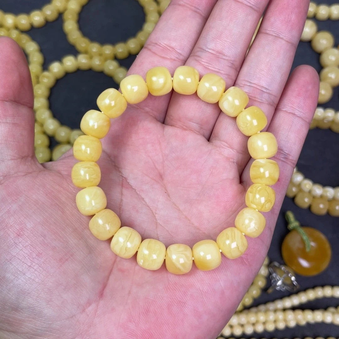 裸石蜜蜡未镶嵌蜜蜡手串10.3mm
