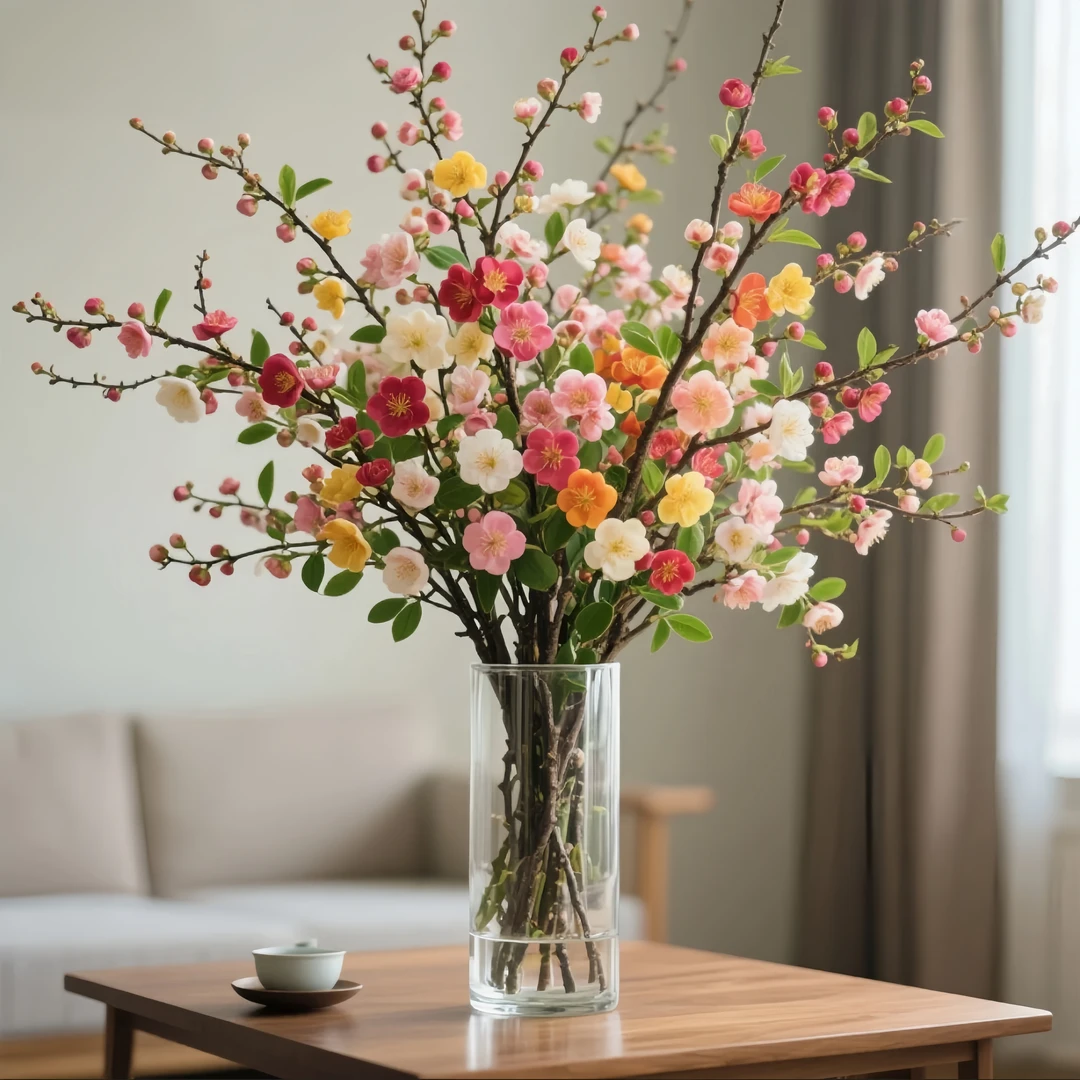 【遇水开花】鲜枝浓香型水培梅花枝带花苞室内耐寒花卉绿植懒人好养