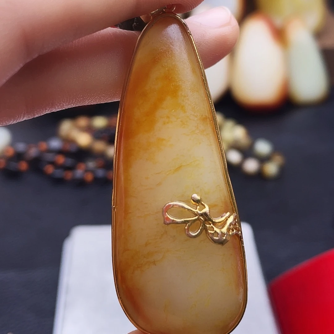 和田玉未镶嵌挂件