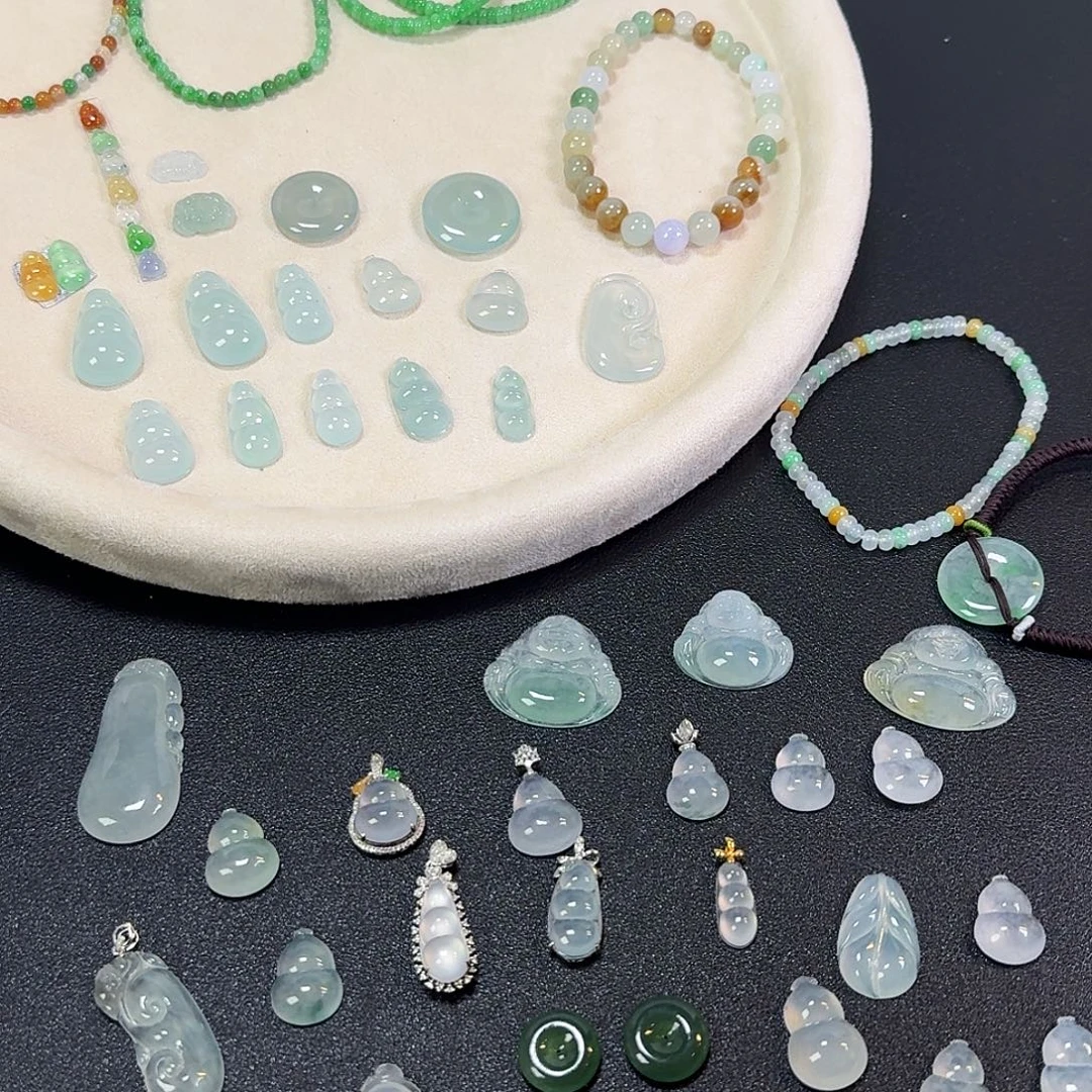 翡翠裸石天然缅甸A货翡翠