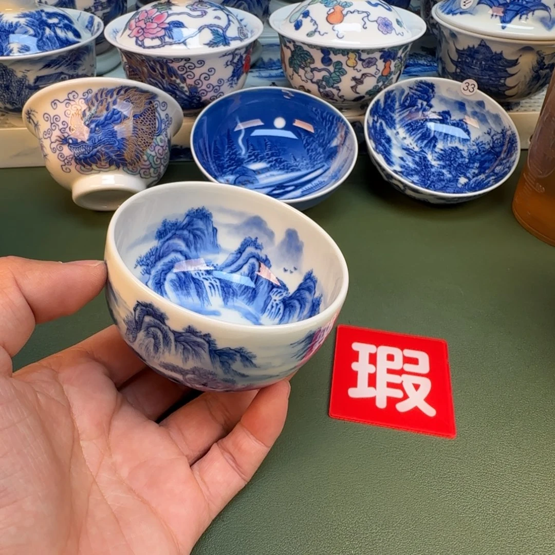 纯手工纯手绘茶具石头开片39
