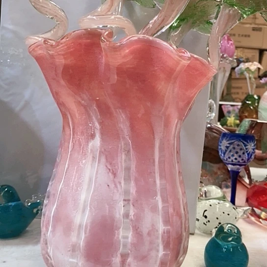 琉璃花瓶高32厘米口径15厘米