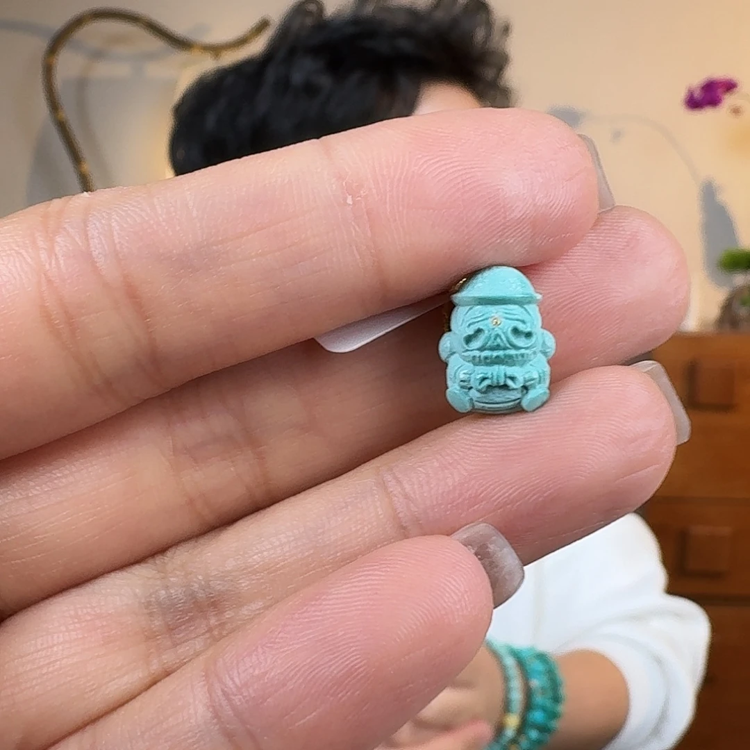 绿松石未镶嵌挂件