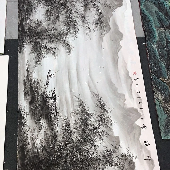 小周画廊的直播间