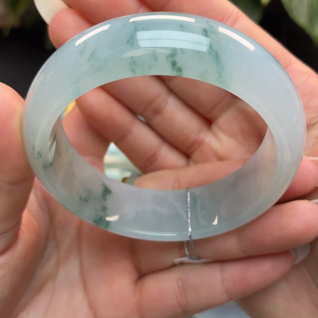 翡翠未镶嵌手镯天然