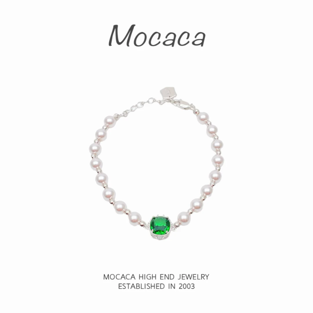 合金手链 MOCACA 何方曼塔玫瑰紫链条绿色方糖手链 MAC68