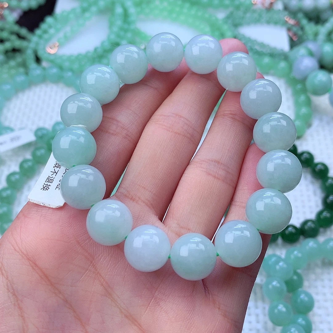 翡翠未镶嵌毛衣链卡13